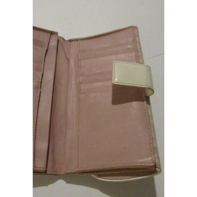 SOLD - Dior Pink Trotter Print Saddle Bag Style Tri Fold Wallet
