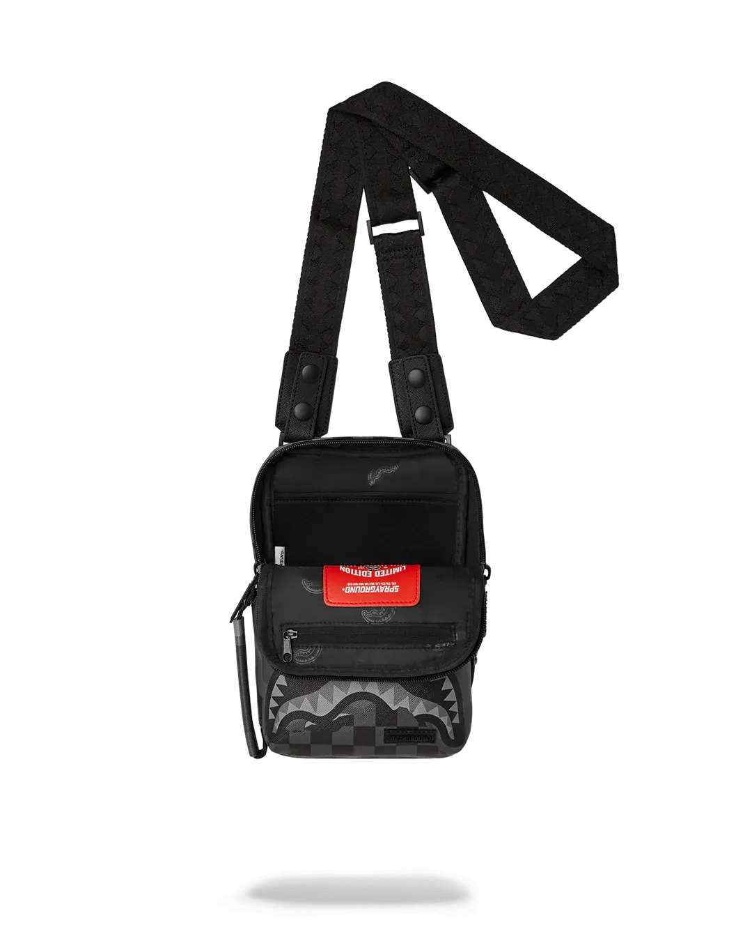 SPRAYGROUND 3AM TEAR IT UP SHOULDER BAG: