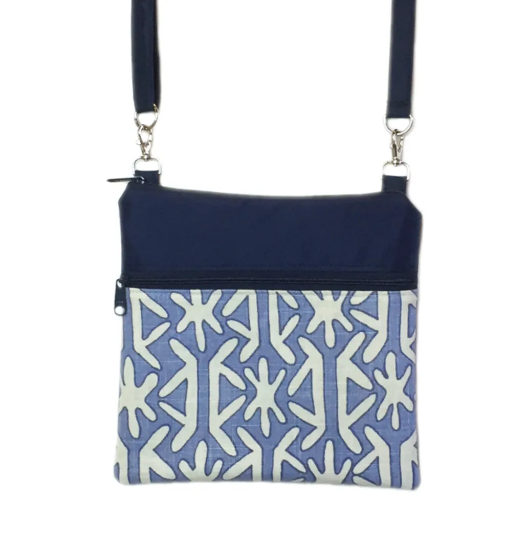 Stars | Navy Nylon | RTS Mini Square Crossbody Bag