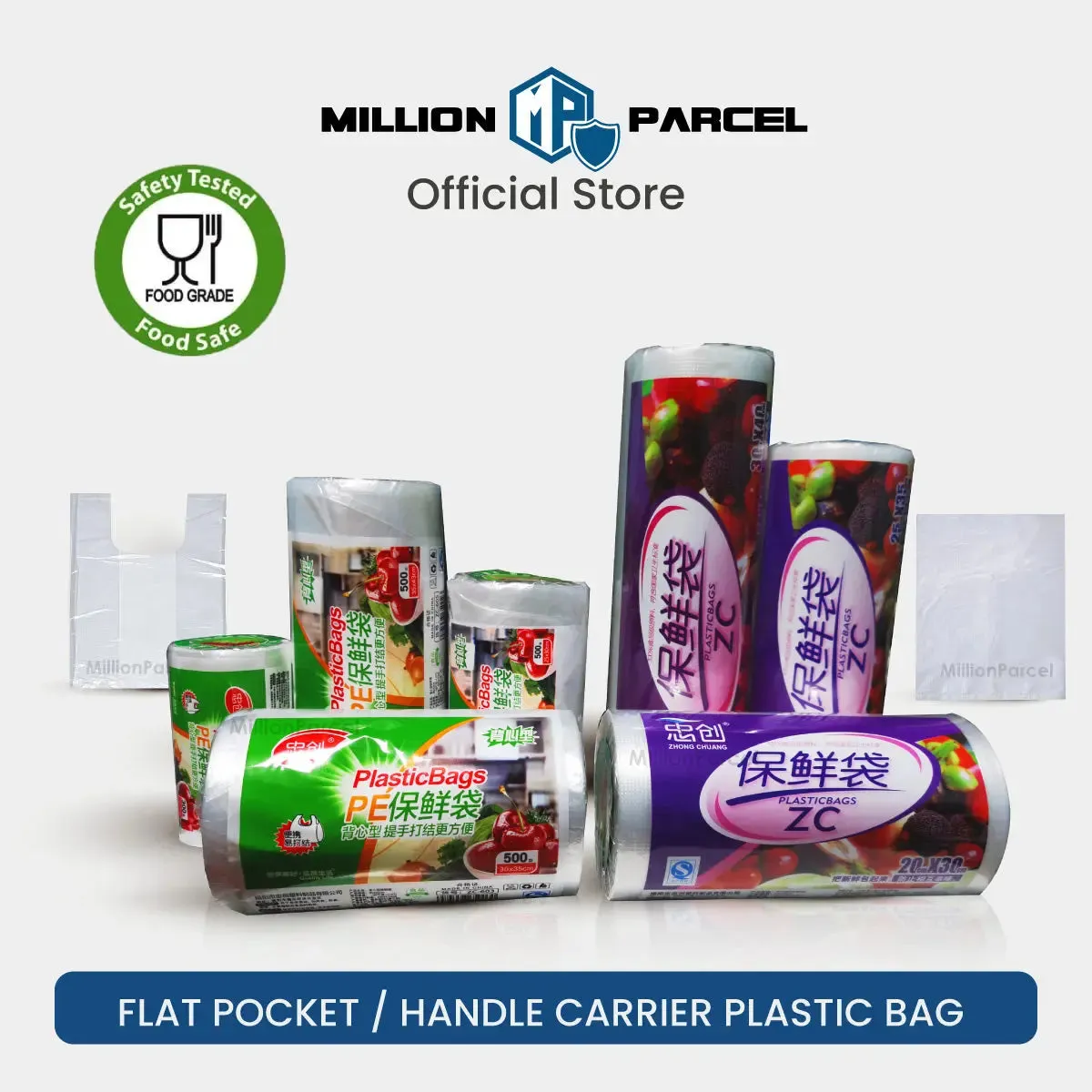 Supermarket Perforated Continuous Roll Bags | Plastic Bag