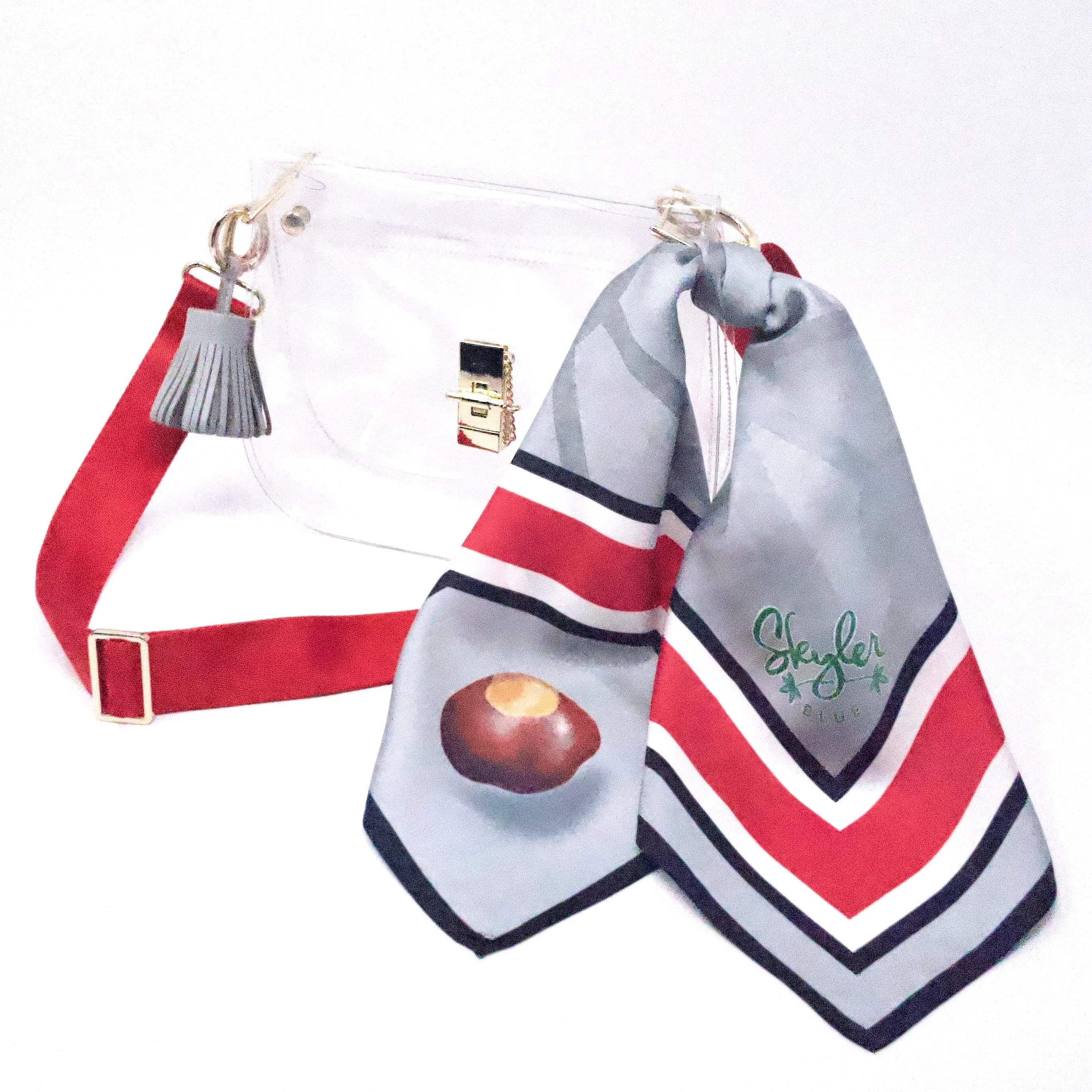 The Columbus Clear Medium Saddle Bag
