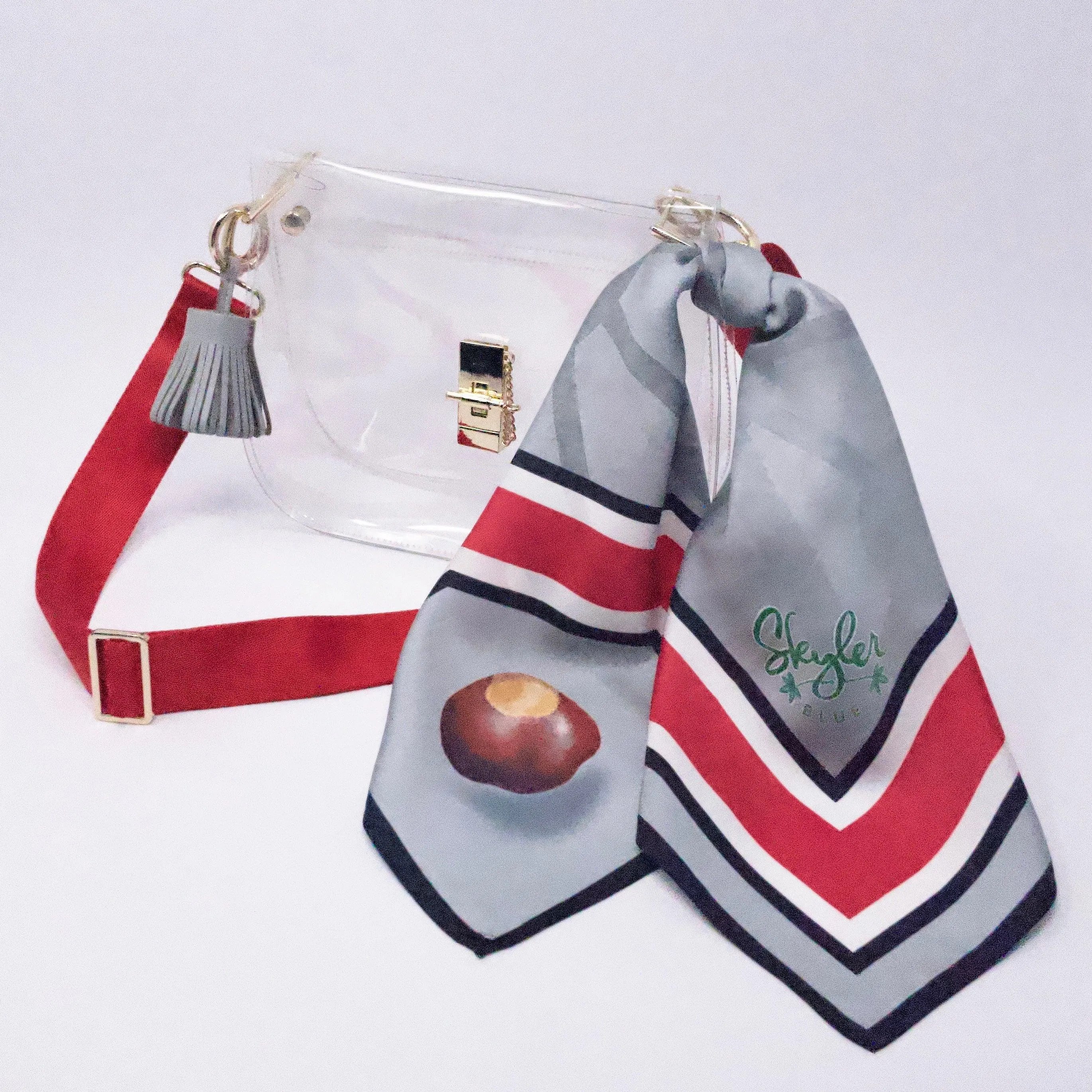 The Columbus Clear Medium Saddle Bag