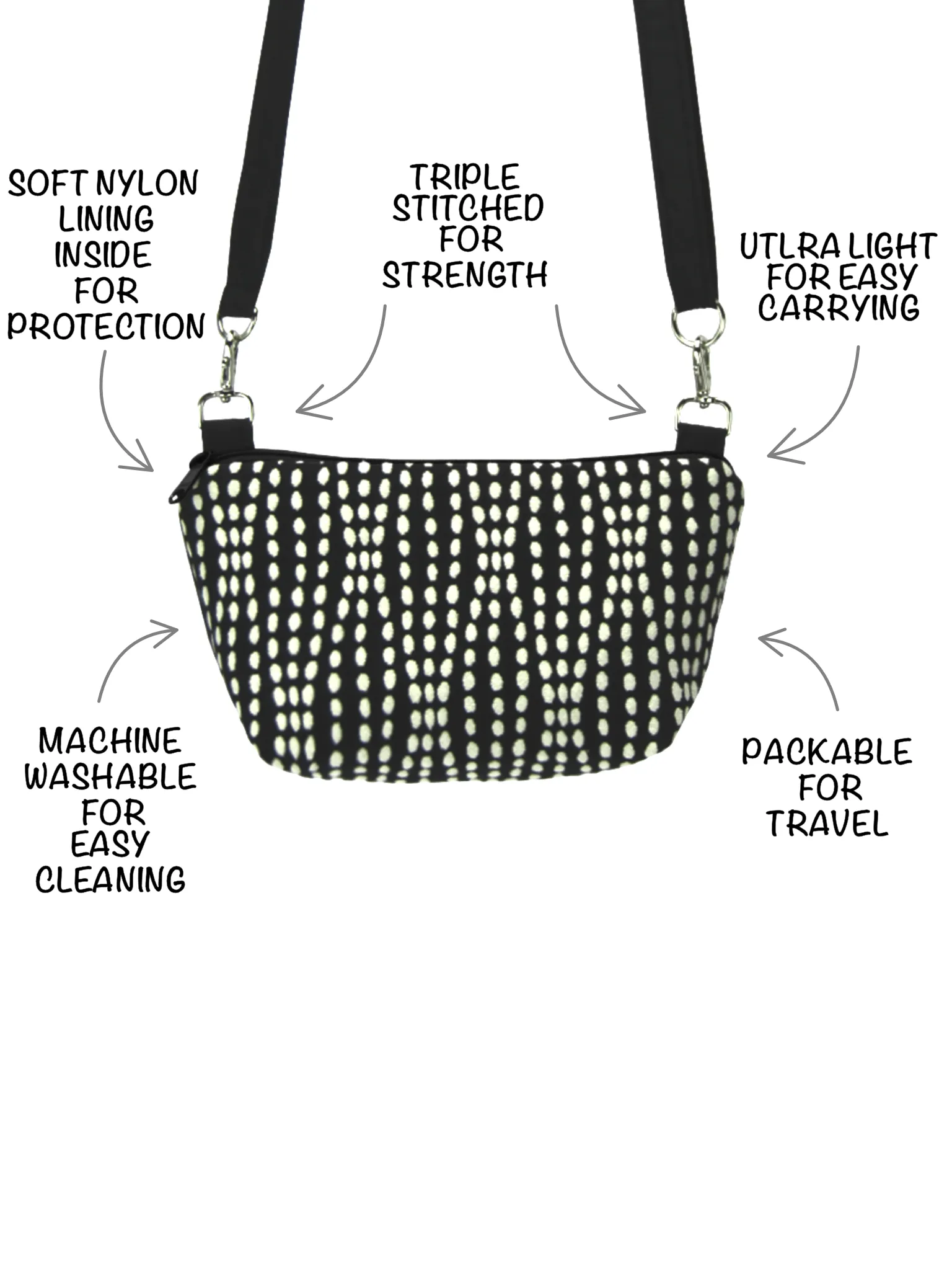 Trellis | Navy Nylon | RTS Traveler Belt Bag