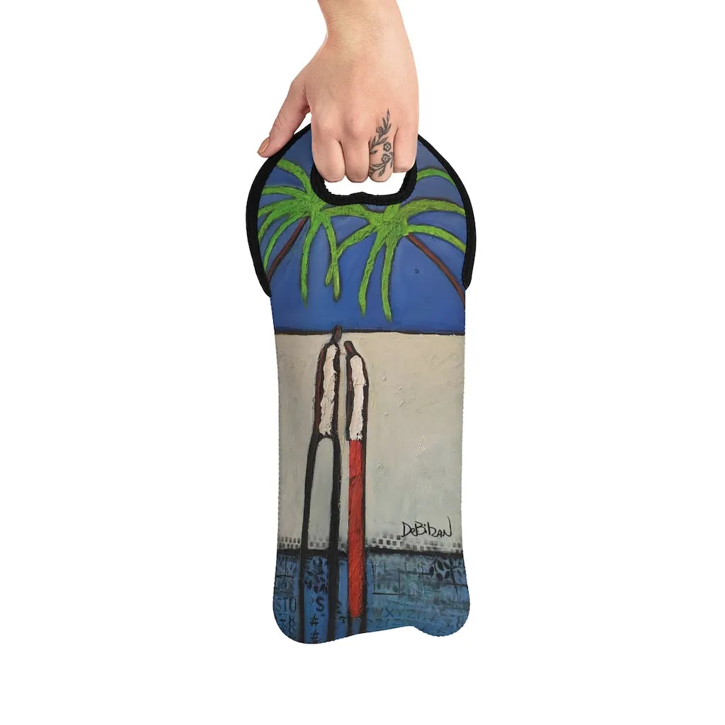 Tropical Wine Tote Bag