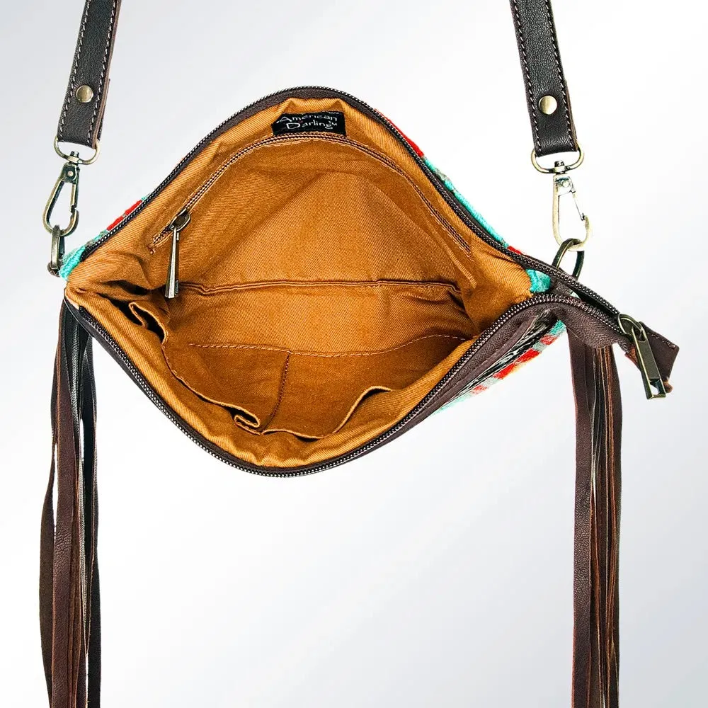 Turquoise Aztec Purse with Fringe