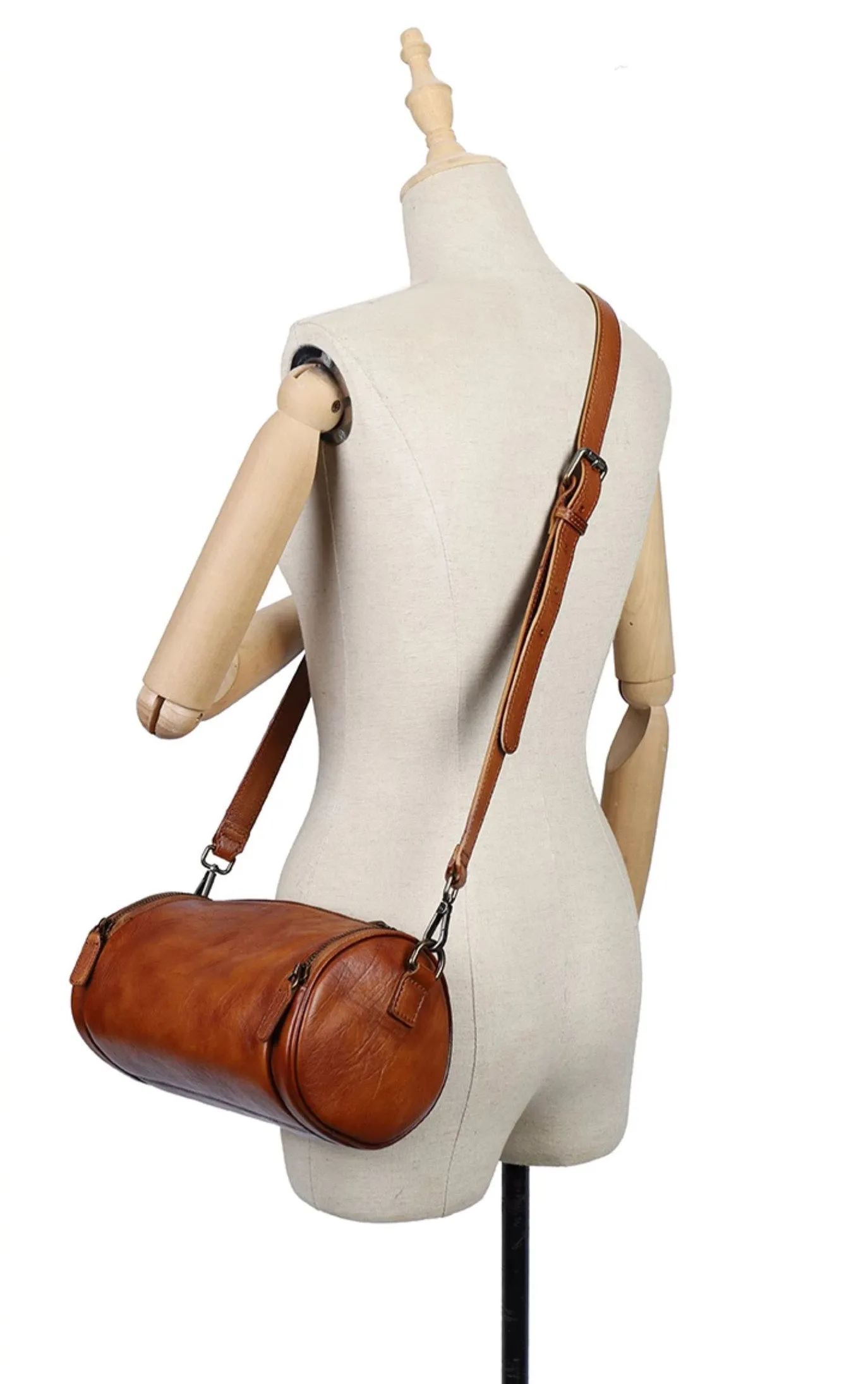 Unique Ladies Small Over The Shoulder Purse Cylindrical Side Bags For Women