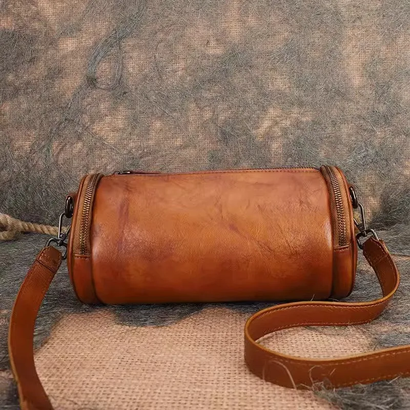 Unique Ladies Small Over The Shoulder Purse Cylindrical Side Bags For Women