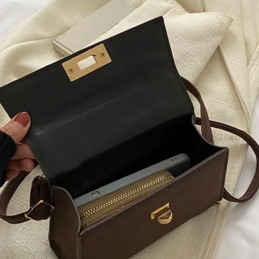 Vintage Soft PU Square Bag