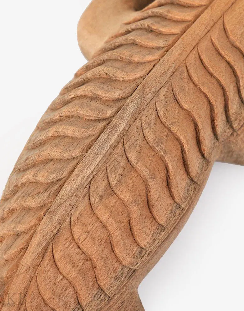 Walnut Wood Handmade Scaled Lizard