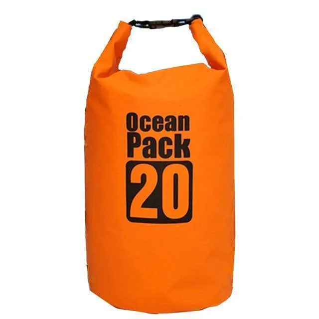 Waterproof Dry Storage Bag 5L/10L/20L - Outdoor Water Bags for Camping & Boating