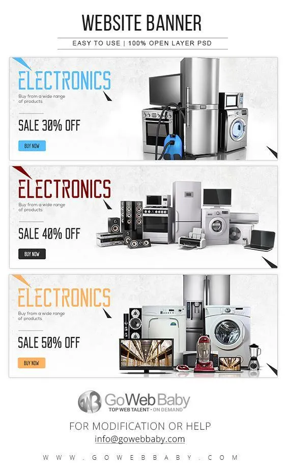 Website Banners - Electronics For Website Marketing