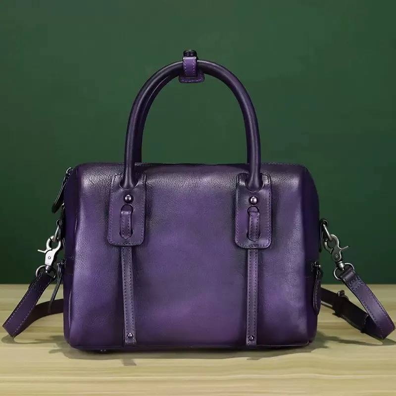 Women's Genuine Leather Shoulder Bags Brown Leather Crossbody Bag