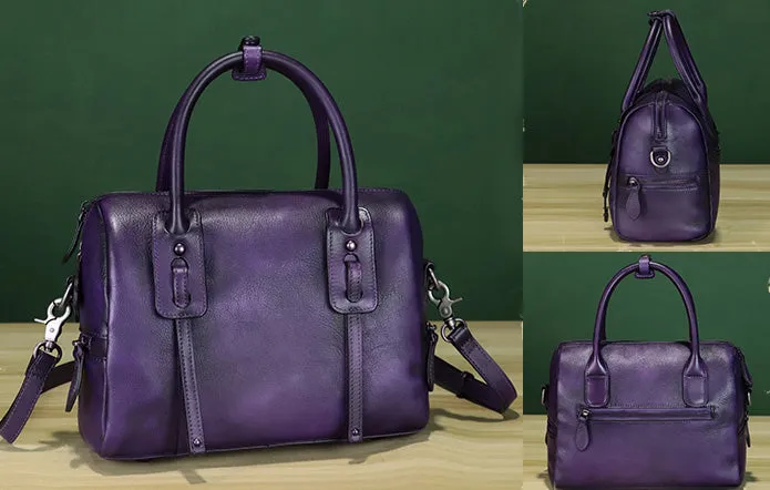 Women's Genuine Leather Shoulder Bags Brown Leather Crossbody Bag