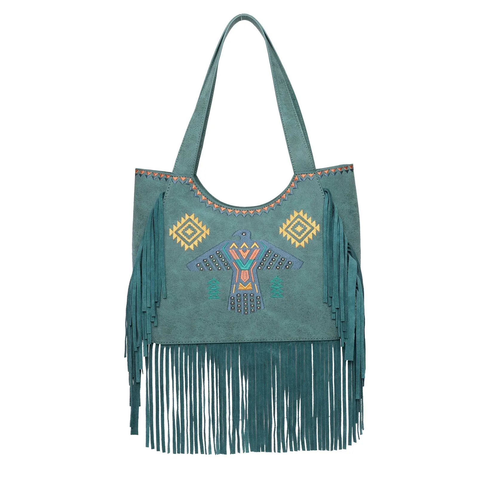 Wrangler Embroidered Fringe Collection Concealed Carry Tote